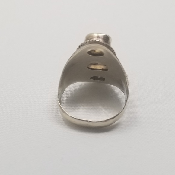 Sterling Silver Smokey Quartz Statement Ring size 8 - Picture 5 of 6